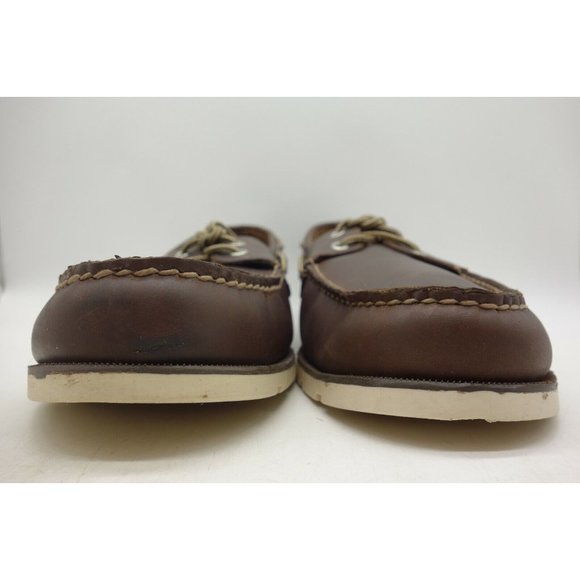 Sperry Top Sider Brown Leather Deck Loafers Shoes Men\'s 14 M main image 4